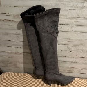 Impo Edeva Chic Charcoal Over-the-Knee Boots
